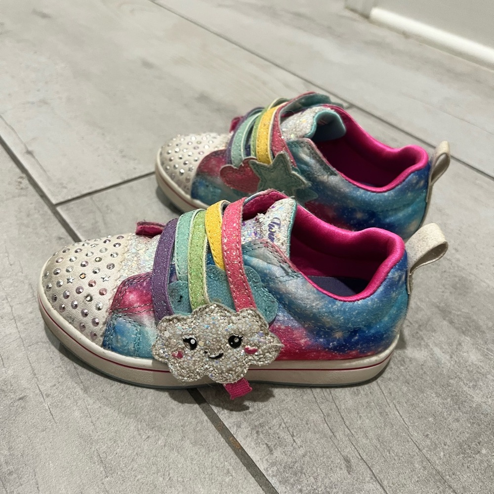 Skechers Kids Sneakers - Multicolor with Glitter Accents